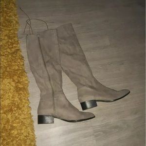 Suede long boots